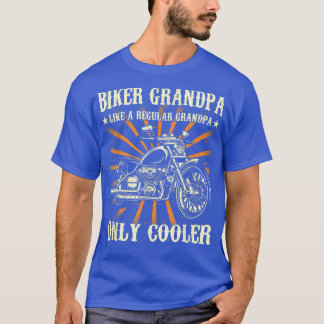 Biker grandpa,  grootvader motorfiets, mat t-shirt