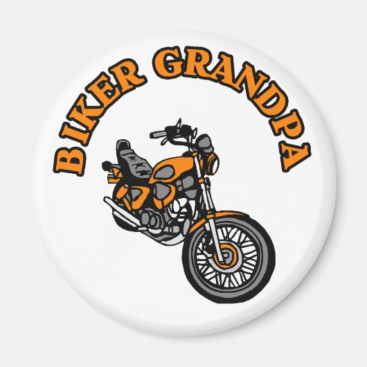 BIKER GRANDPA MAGNEET (Voorkant)