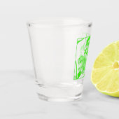 Biker groen shot glas (Links)