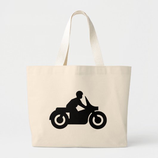 BIKER GUY GROTE TOTE BAG (Voorkant)