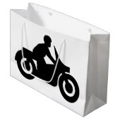 BIKER GUY LARGE CADEAUTASJE (Voorkant Gekanteld)
