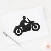 BIKER GUY RECHTHOEKIGE STICKER (Envelop)