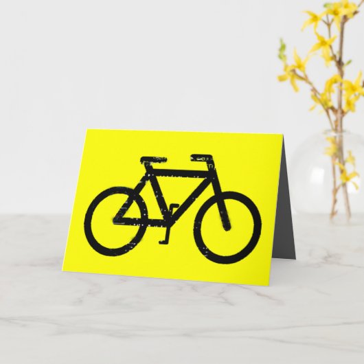 Biker Guy Vaderdag card Kaart (Gele Bloem)