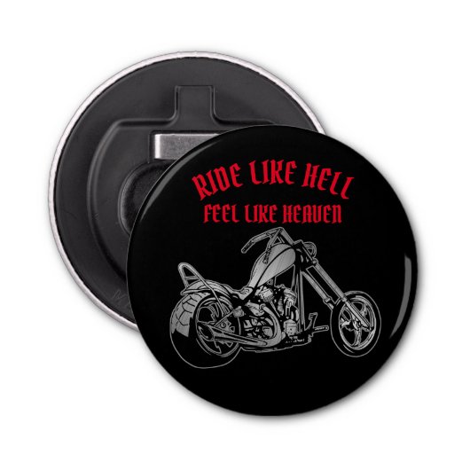 Biker Heaven Button Flesopener (Voorkant)