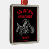 Biker Heaven Metal Ornament (Rechts)