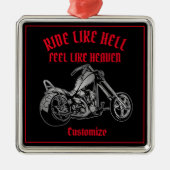 Biker Heaven Metal Ornament (Voorkant)