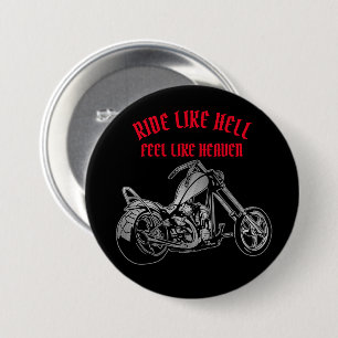 Biker Heaven Ronde Button 7,6 Cm