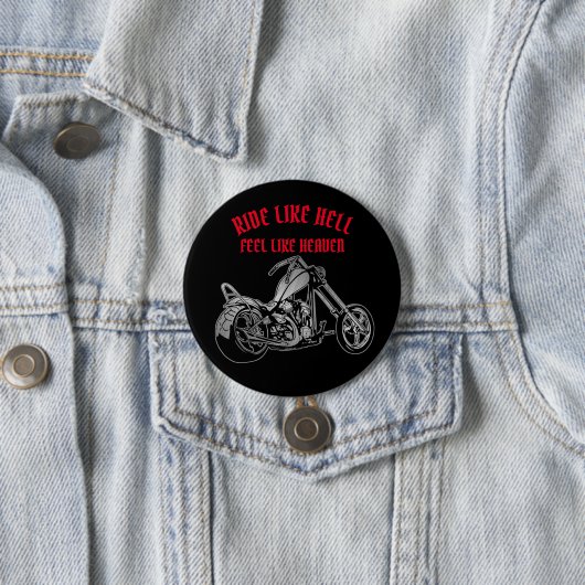 Biker Heaven Ronde Button 7,6 Cm (In situ)