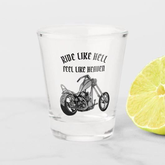 Biker Heaven Shot Glas (Voorkant)