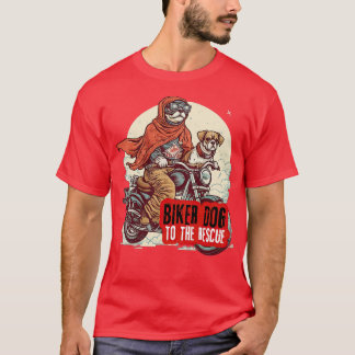 Biker Hond naar de Redding 1 T-shirt