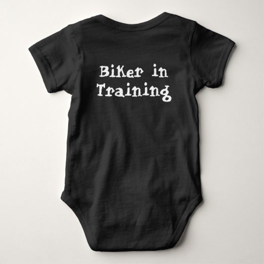 Biker in training romper (Achterkant)