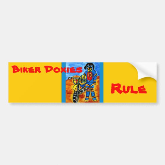 Biker Joanne Bumpersticker (Voorkant)