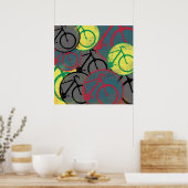 biker+kamerdecoratie poster (Keuken)