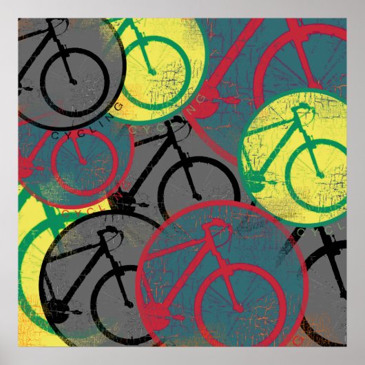 biker+kamerdecoratie poster (Voorkant)