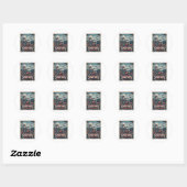 Biker Kat Avontuur Ronde Sticker (Vel)