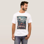 Biker Kat Avontuur T-shirt (Voorkant volledig)