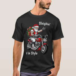 Biker Kerstman T-shirt
