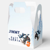 Biker Kind Dirt Stunt Bike Birthday Bedankdoosjes (Geopend)