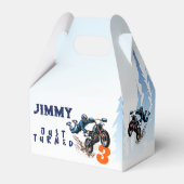 Biker Kind Dirt Stunt Bike Birthday Bedankdoosjes (Voorkant Zijde)