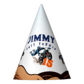 Biker Kind Dirt Stunt Bike Birthday Feesthoedjes (Voorkant)