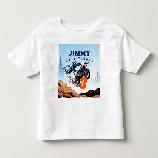 Biker Kind Dirt Stunt Bike Birthday Kinder Shirts (Voorkant)
