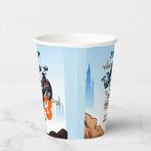 Biker Kind Dirt Stunt Bike Birthday Papieren Bekers (Rechts)