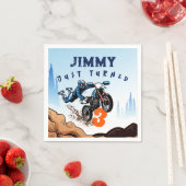 Biker Kind Dirt Stunt Bike Birthday Servet (Insitu)