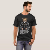 Biker Lion Motivational Quote Tee | Every Action I T-shirt (Voorkant volledig)