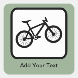  Biker-Logo Vierkante Sticker