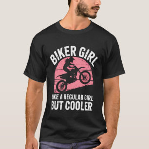 Biker Meisje Maar Koeler Motocross Dirt Bike Super T-shirt