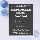 Biker Memorial Ride nodigt flyer uit (Enkel)
