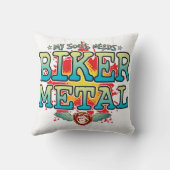 Biker Metal Soul Cushion Kussen (Achterkant)