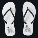 Biker Motorbike   Sidecar Wedding Teenslippers<br><div class="desc">Bikermotor   teenslippers voor sidecar bruiloft. Ideaal voor een motorfiets met een motorfiets met een leuke casual bruiloft of om op je huwelijksreis te draag.</div>