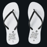 Biker Motorbike   Sidecar Wedding Teenslippers<br><div class="desc">Bikermotor   teenslippers voor sidecar bruiloft. Ideaal voor een motorfiets met een motorfiets met een leuke casual bruiloft of om op je huwelijksreis te draag.</div>