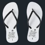 Biker Motorbike   Sidecar Wedding Teenslippers<br><div class="desc">Bikermotor   teenslippers voor sidecar bruiloft. Ideaal voor een motorfiets met een motorfiets met een leuke casual bruiloft of om op je huwelijksreis te draag.</div>