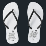 Biker Motorbike   Sidecar Wedding Teenslippers<br><div class="desc">Bikermotor   teenslippers voor sidecar bruiloft. Ideaal voor een motorfiets met een motorfiets met een leuke casual bruiloft of om op je huwelijksreis te draag.</div>