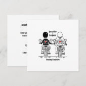 Biker Motorcycle Evening Weddenschap Kaart (Voorkant / Achterkant)