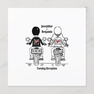 Biker Motorcycle Evening Weddenschap Kaart