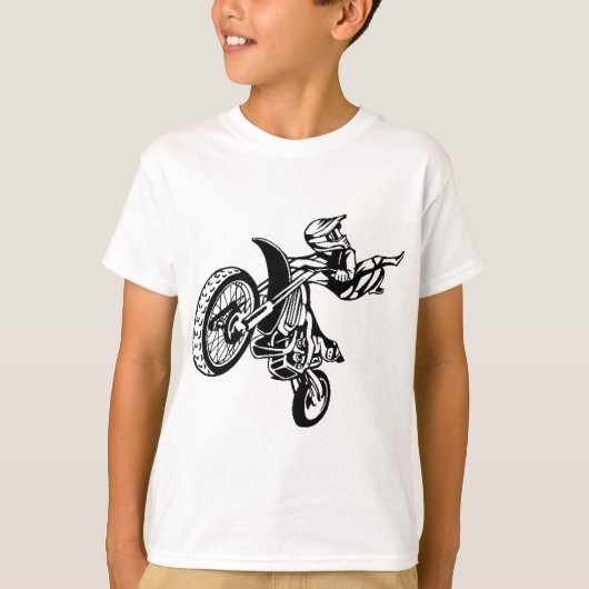 Biker Motorcycle Motocross T-shirt (Voorkant)