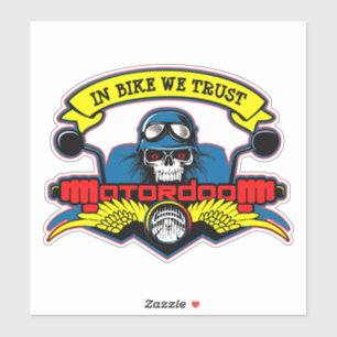 Biker Motorcycle Rider Bike Racing Moto Club Sticker