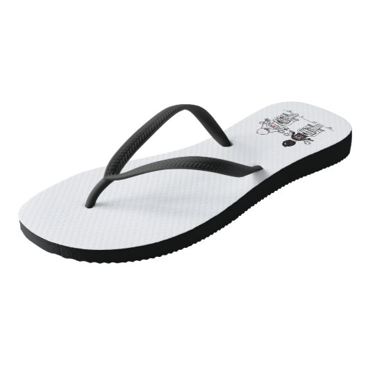 Biker Motorcycle Weddending Teenslippers Beach Foo (Schuin)