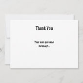 Biker Motorcycle Wedding  Bedankkaart (Achterkant)