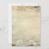 Biker Motorcycle Wedding Gold White Kaart (Achterkant)