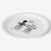 Biker Motorcycle Wedding  Papieren Bordje (Gekanteld)