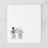 Biker Motorcycle Wedding Plaatskaartje (Buitenkant ongevouwen)