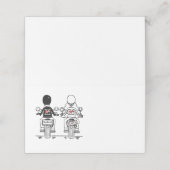 Biker Motorcycle Wedding  Plaatskaartje (Buitenkant ongevouwen)