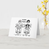 Biker Motorfiets Huwelijk Kaart (Gele Bloem)