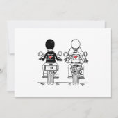 Biker Motorfiets Trouwen Bedankkaart (Voorkant)