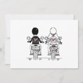 Biker Motorfiets Trouwen Bedankkaart (Voorkant)