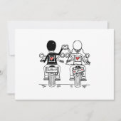 Biker Motorfiets Trouwen Bedankkaart (Voorkant)